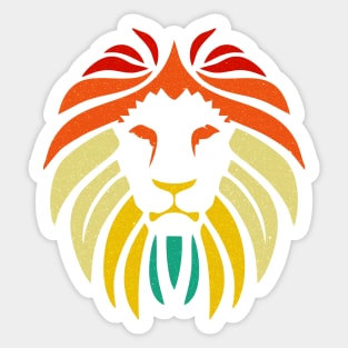 Retro Lion Sticker